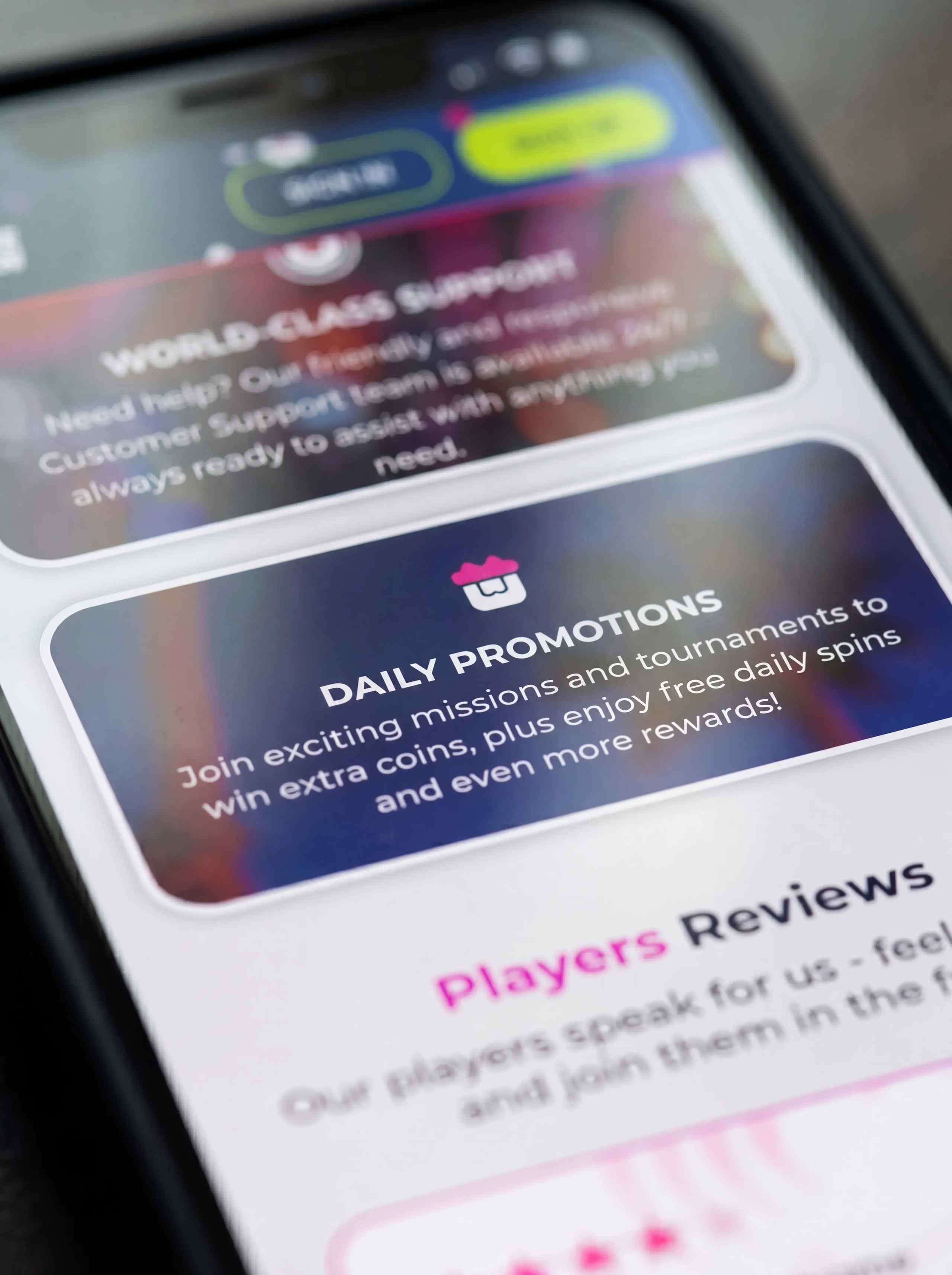 Sweeps casino daily promotion